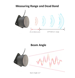 Sensor de Proximidad Acústico con Detección de Vehículos, Sensor de Nivel de Silo de Granos, Sensor de Ángulo Pequeño, Sensor de Estacionamiento - Product Image 5