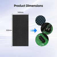 Módulo LED P10 para Exteriores de Alto Brillo, 320x160 mm, Alta Calidad, Color Completo, HDR10, IP65, Panel de Pantalla LED Impermeable para Publicidad