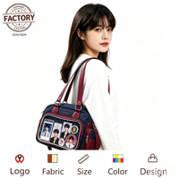 Sac à main multifonctionnel Ita avec poche transparente pour la vie quotidienne, les voyages, les concerts, taille, couleur, logo et tissu personnalisables, vente en gros OEM
