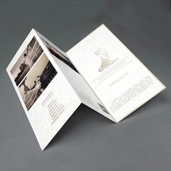 Stampa SESE prezzo di fabbrica stampa Brochure a tre ante stampabile personalizzata