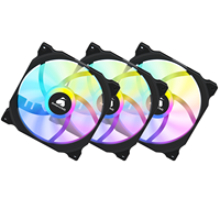Ventilateur de châssis RGB AntarcChill Black 120 mm, grand volume d'air, silencieux, pour PC de bureau, tour de jeu et serveur
