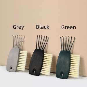 Peines de plástico multifuncionales de moda, cepillo de limpieza, cepillo de pelo de cerdas de nailon de doble propósito, herramienta de depilación para cepillos - Product Image 5