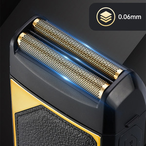 गीले और शुष्क डबल-उपयोग वाटरप्रूफ इलेक्ट्रिक फॉइल शेवर रेजर मशीन छोटे चेहरे की दाढ़ी ट्रिमर रिचार्जेबल फॉइल शेवर - Product Image 4