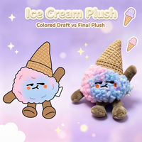 Porte-clés en peluche mignon sur le thème de la nourriture, pendentif en peluche crème glacée, pastèque, poire, peluche de dessert fruité Kawaii, OEM ODM