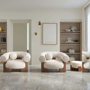 เก้าอี้ไม้โค้งเรียบง่ายทำจากไม้สไตล์นอร์ดิกดีไซน์ทันสมัยสำหรับห้องนั่งเล่นขนาดเล็กสำหรับหอพักที่เงียบสงบและสร้างความประหลาดใจ - Product Image 5