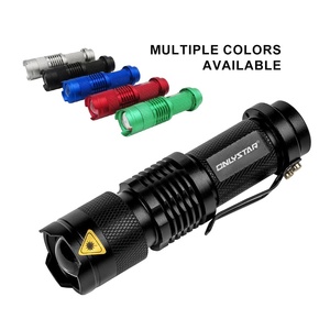 <span class=keywords><strong>Torcia</strong></span> <span class=keywords><strong>Tattica</strong></span> in Alluminio Personalizzabile con Logo, LED XPE 3W, Zoom Regolabile, Potente con 3 Modalità, Mini <span class=keywords><strong>Torcia</strong></span> Regalo - Product Image 2