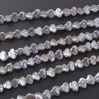 Perles de culture naturelles d'eau douce blanches de qualité AAA, forme baroque papillon, certifiées par un tiers, 11-12 mm x 8-9 mm pour la joaillerie