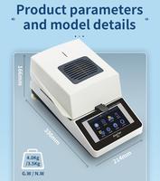Analyseur d'humidité halogène XINGYUN ME101, 110g, 0,001g, humidimètre LCD pour aliments, céréales, poudres, acier inoxydable