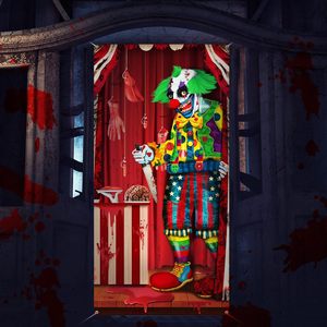 Cubierta de Puerta con Diseño de Máscara de Hockey, Decoración para Fiesta de <span class=keywords><strong>Halloween</strong></span> del Viernes 13, Pancarta de Puerta con Diseño de Película de Terror, Pancartas Colgantes Personalizables - Product Image 3
