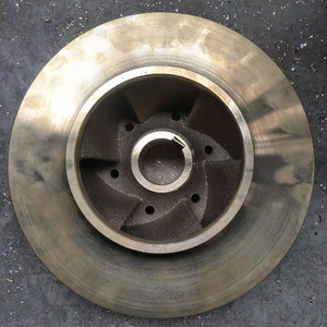 Impulsor de cobre pulido cerrado con aspas curvas para bomba de barco, piezas de bomba de agua para plataforma de perforación y refinación de petróleo marina, 4 aspas - Product Image 2