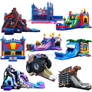 Tropical Rush Jungle Inflable Bouncer Tobogán de agua de aire Salto Castillo hinchable <span class=keywords><strong>Luna</strong></span> Gran Casa de rebote Combo con piscina - Product Image 4