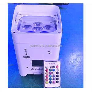 * <span class=keywords><strong>Dmx</strong></span> 512 светлая цепь, портативная перезаряжаемая Рождественская беспроводная аккумуляторная батарея 6 в 1 RgbwAUV 6*18 Вт, плоский контроллер - Product Image 4