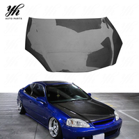 Capot en fibre de carbone noir OEM YH 2002-2006 Integra DC5 RSX, finition brillante 3K Twill Weave, neuf, pour rénovation/amélioration