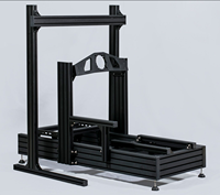 Cockpit de simulation de course en aluminium extrudé avec revêtement en poudre, profilés en aluminium 4040 à rainures en T