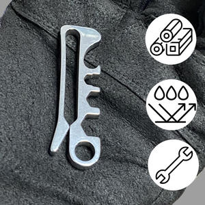 พวงกุญแจคลิปหนีบเอวแบบอัพเกรดสำหรับผู้หญิง ขนาดเดียว ใช้ได้กับทุกคน ทำจากโลหะ อุปกรณ์อเนกประสงค์ ของขวัญ ของตกแต่ง - Product Image 3