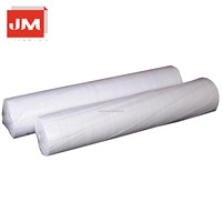 JiaMing Rouleau de protection de sol en feutre blanc auto-adhésif 160 g/m² pour la peinture et la décoration