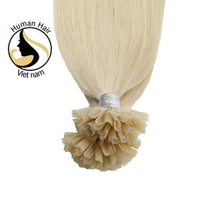 Vendeur en gros de cheveux de haute qualité, double trame, blond #   Extensions de cheveux brésiliens humains lisses et soyeux en U, 60 couleurs - Product Image 3