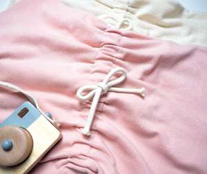 ชุดเดรสผ้าเทอร์รี่แบบมินิมอลสำหรับเด็ก <span class=keywords><strong>แขน</strong></span>สั้นทรง<span class=keywords><strong>ปีกค้างคาว</strong></span> ชุดเดรสลำลองสำหรับเด็กผู้หญิง - Product Image 6