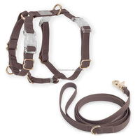 Arnés de Plástico Ajustable Personalizado al por Mayor para Mascotas con Logotipo OEM, Arnés para Perros de Alta Calidad con Revestimiento de PVC Suave, Collar y Correa Antitirones