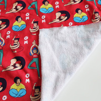 Impression numérique personnalisée de motifs floraux sur tissu en coton tricoté avec élasthanne pour sweats à capuche