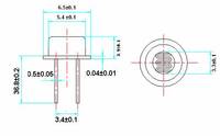 Komponen elektronik sensor cahaya linier sel fotokonduktif LDR CdS logam 6,5 mm