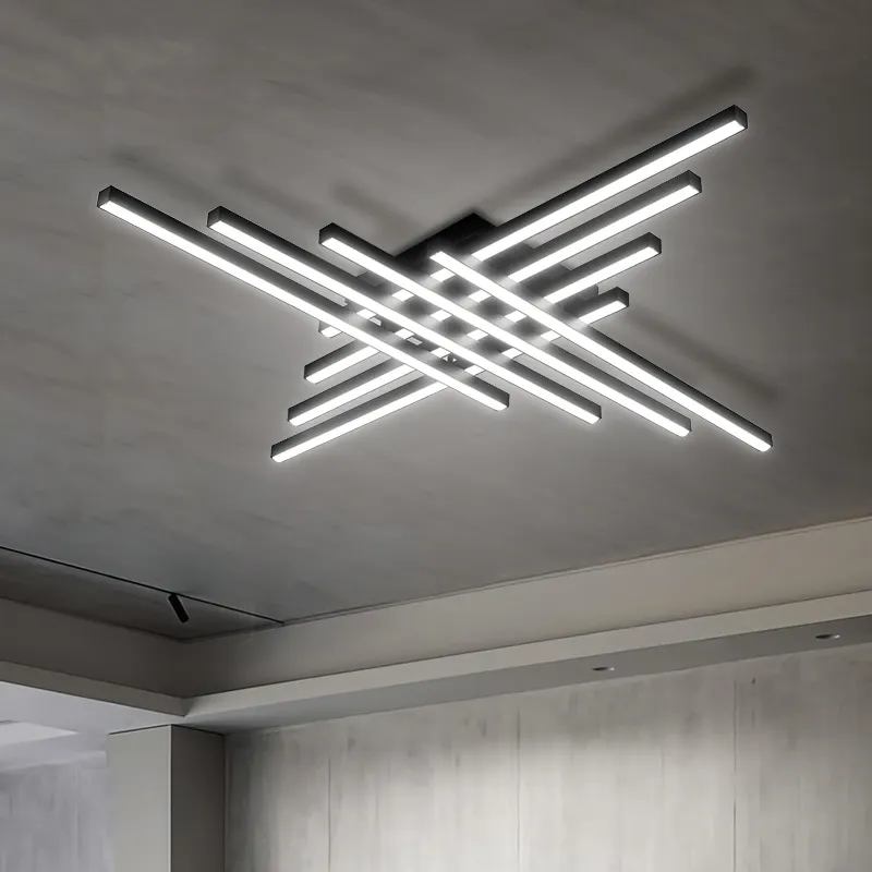 Modern new design dimmable linear LED ceiling light for living room lighting