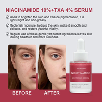Sérum éclaircissant anti-rides et anti-taches OEM/ODM à la niacinamide et à l'acide tranexamique pour le traitement de la pigmentation et du mélasma