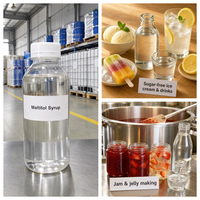 Sirop de maltitol liquide E965, alcool de sucre, édulcorant en vrac pour les boissons sans sucre, les produits laitiers et les confiseries