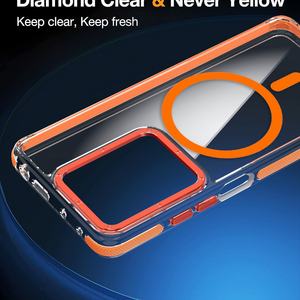 Coque magnétique transparente bicolore avancée pour <span class=keywords><strong>Redmi</strong></span> <span class=keywords><strong>Note</strong></span> 14PRO Design de luxe avec poignée de téléphone pour <span class=keywords><strong>Amazon</strong></span> Exclusive - Product Image 4