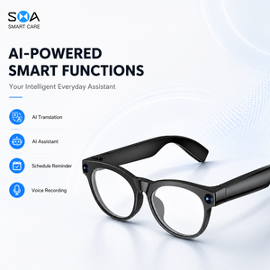 Lunettes Intelligentes IA Neuves avec Caméra 8MP, Enregistrement Mains Libres, Assistant Vocal, Traduction et Stockage 8 Go – Fournisseur OEM/ODM - Product Image 3