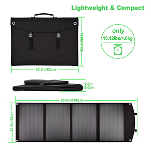 Cargador de panel solar plegable de 100W para generador de estación de energía Jackery Rockpal Goalzero <span class=keywords><strong>Suaoki</strong></span> y dispositivos USB QC3.0 puertos USB - Product Image 2