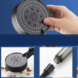 หัวฝักบัวแบบมือถือ 5 โหมด พร้อมปุ่มหยุดน้ำ หัวฝักบัวกรองน้ำแบบไอออนิก ขายส่ง - Product Image 2
