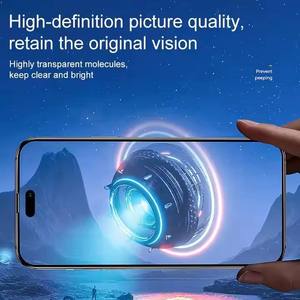 ฟิล์มกันรอยกระจกนิรภัยแบบ HD AR ป้องกันแสงสะท้อน รุ่นใหม่ สำหรับ iPhone 18 17 Pro ความแข็ง 9H ขอบโค้ง 2.5D ความใส 95% ผลิตตามสั่งจากโรงงาน - Product Image 2