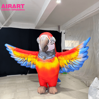 Costume d'aile d'oiseau, costume de mascotte de perroquet de haute qualité avec des ailes de plumes d'ange - Parfait pour les défilés et les fêtes