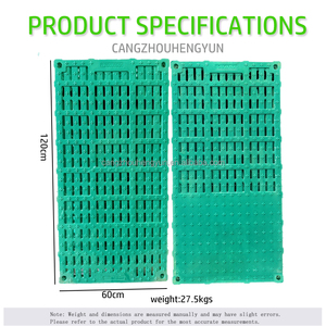 Piso de plástico personalizado de 60*110 para jaulas de parideras de cerdos, estera de piso <span class=keywords><strong>BMC</strong></span> para cerdos - Product Image 5