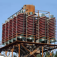 Séparateur gravimétrique à spirale pour le traitement du minerai d'étain, fonctionnant avec une table vibrante