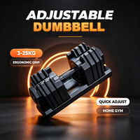 Ensemble d'haltères réglables 3-25 kg avec support, remplace le support complet d'haltères pour l'entraînement à domicile