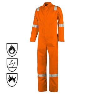 Overol Ignífugo con Certificado CE DuPont Nomex IIIA, <span class=keywords><strong>Ropa</strong></span> <span class=keywords><strong>de</strong></span> Protección Contra Incendios FRC, Overol Resistente a las Llamas - Product Image 4