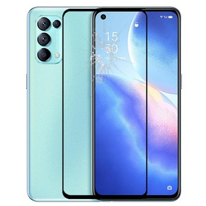 กระจกนิรภัย 3 มิติ รุ่นใหม่ หนา 0.33 มม. สำหรับ Oppo Reno 5k ฟิล์มกันรอยเต็มจอ - Product Image 4