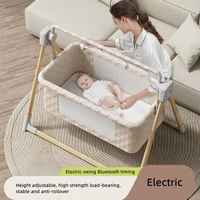 Vente en gros de lit pliable design moderne avec dispositif de sécurité lit pour bébé cadre en alliage d'aluminium lit pour bébé Offre Spéciale lit pour nouveau-né