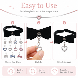 PUPE Alloy Rhinestone Hang Pendant Dangle Charms With Lobster Clasp Fit Pet Collar Key Chain DIY Accessories Jewelry Making Gift - Product Image 5