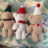 Vente chaude Noël Édition Limitée Chapeau De Père Noël Écharpe Ours En Peluche Jouet En Peluche Aimé Par Les Enfants Cadeau De Noël