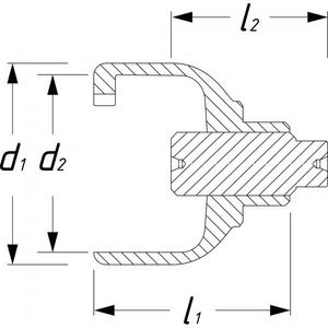 HAZET - 2517-1 Extracteur de moyeu de pompe haute pression VAG 50mm - EAN 4000896246786 ENGINE AND TIMING SET - Product Image 2