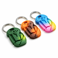 Porte-clés personnalisé en PVC souple 3D dégradé, directement de l'usine, porte-clés en caoutchouc stylé pour sac, breloque ou cadeau
