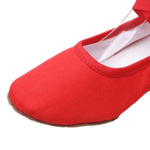 Venta al por mayor <span class=keywords><strong>de</strong></span> alta calidad profesional <span class=keywords><strong>Ballet</strong></span> Danza Lona Profesor Personaje Zapatos - Product Image 2