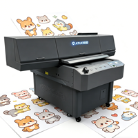 Printer UV LED Digital Inkjet Flatbed ATUE 9060 Baru dengan Print Head I3200, Kontrol Tombol Otomatis untuk Toko Percetakan dan Penggunaan Rumahan