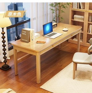 斯堪的纳维亚白色实木书桌厨具一体桌简易学生家庭学习桌卧室电脑桌儿童 - Product Image 5