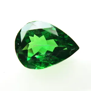 Doğal Tsavorite armut trilyon yuvarlak şekil Faceted kesim yeşil renk en kaliteli Garnet takı yapımı sertifikalı taş Garnet