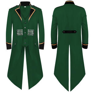 Disfraz Medieval Clásico para <span class=keywords><strong>Hombre</strong></span>, Chaqueta de Jacquard con Cuello Alto, para Cosplay de Halloween, Estilo Victoriano Renacentista - Product Image 4