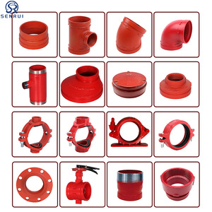 Raccords de tuyauterie en fonte ductile <span class=keywords><strong>pour</strong></span> la protection incendie, adaptateur à bride rainurée - Product Image 2
